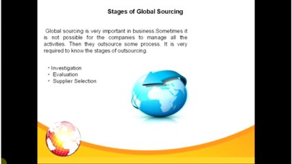 Global sourcing Stages