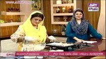 Hasb-e-Zauq with Samina Jaleel and Farhana Owais, Green Chops & Pina Colada Cheesecake, 22-10-13