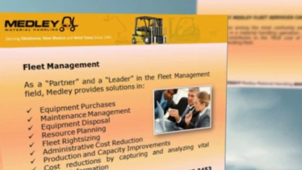 Medley Material Handling Inc. - Fleet Management