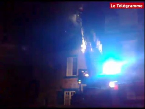 Saint-Brieuc (22). Incendie rue Quinquaine : l'intervention des pompiers