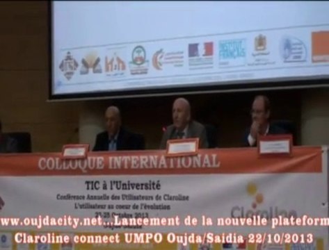 Lancement de la nouvelle plateforme ClarolineConnect lors de la 8ème CONFÉRENCE ANNUELLE DES UTILISATEURS DE CLAROLINE (ACCU2013) 23 au 25 octobre 2013 - Saidia – Maroc