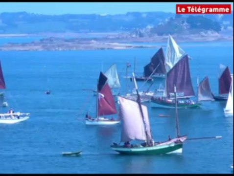Entre Terre et Mer. La baie et les navires vus du haut de l'île Louët