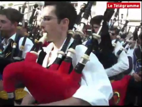 Festival interceltique. Le départ précipité du triomphe des sonneurs