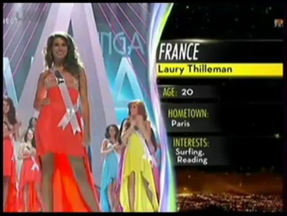 Miss Univers. Laury Thilleman dans le Top 10