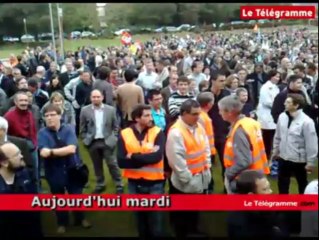 Download Video: Le Relecq-Kerhuon. La grève s'intensifie au Crédit Mutuel Arkea