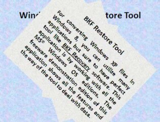 How to Open BKF File in Windows 8