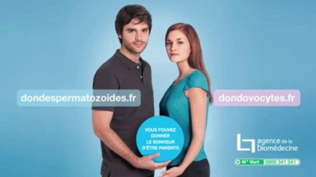 Campagne de sensibilisation au don de spermatozoïdes et d'ovocytes