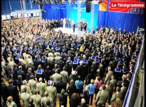 Lanvéoc-Poulmic. Nicolas Sarkozy présente ses voeux aux Armées