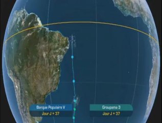 Trophée Jules-Verne. La cartographie depuis le départ