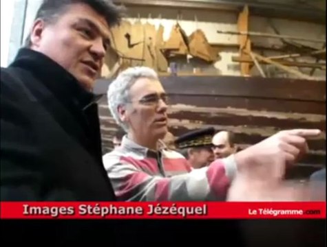 Brest (29). David Douillet en visite au Guip