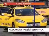 Türkçe Olimpiyatları için Almanya'dan gelen Alexandır taksicilerle buluştu