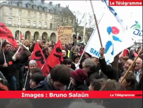 Quimper. Environ 900 manifestants contre la carte scolaire