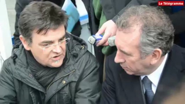 Brest (29). François Bayrou reçoit des salariés de la Sobrena