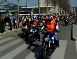 Motards en colère. Manifestation à Rennes