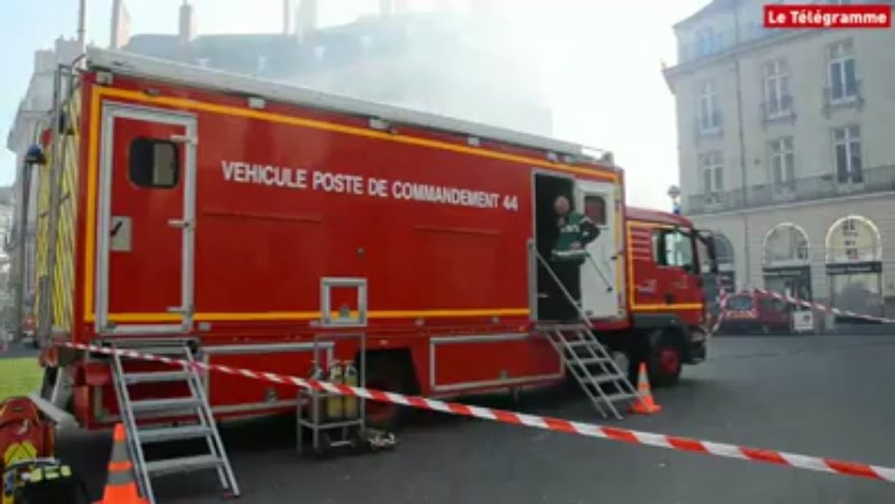 Nantes. Violent incendie au centre-ville