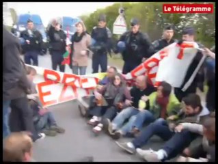Morlaix. Manifestation pacifique pour la venue de Nicolas Sarkozy