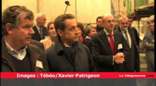 Carantec (29). Nicolas Sarkozy visite les chantiers Sibiril