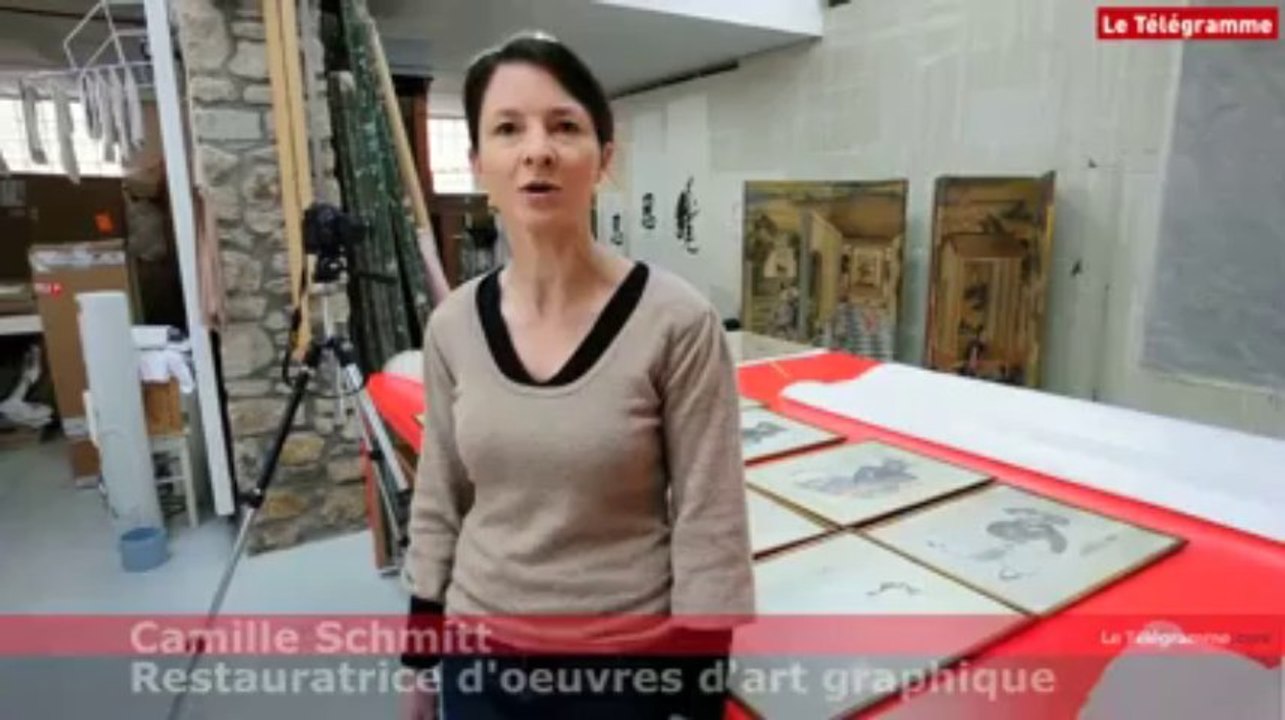 Bretagne. Elle restaure l'art graphique d'Extrême-Orient