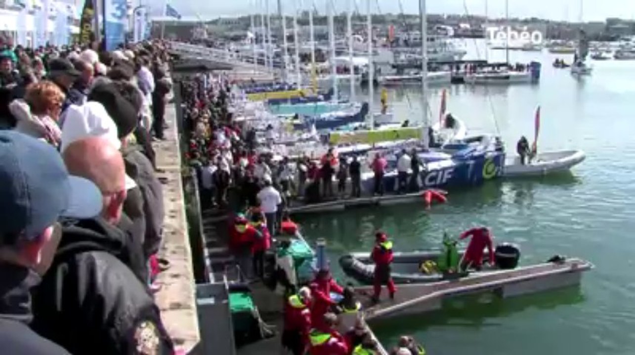 Concarneau. Au départ de la transat Ag2r-La Mondiale
