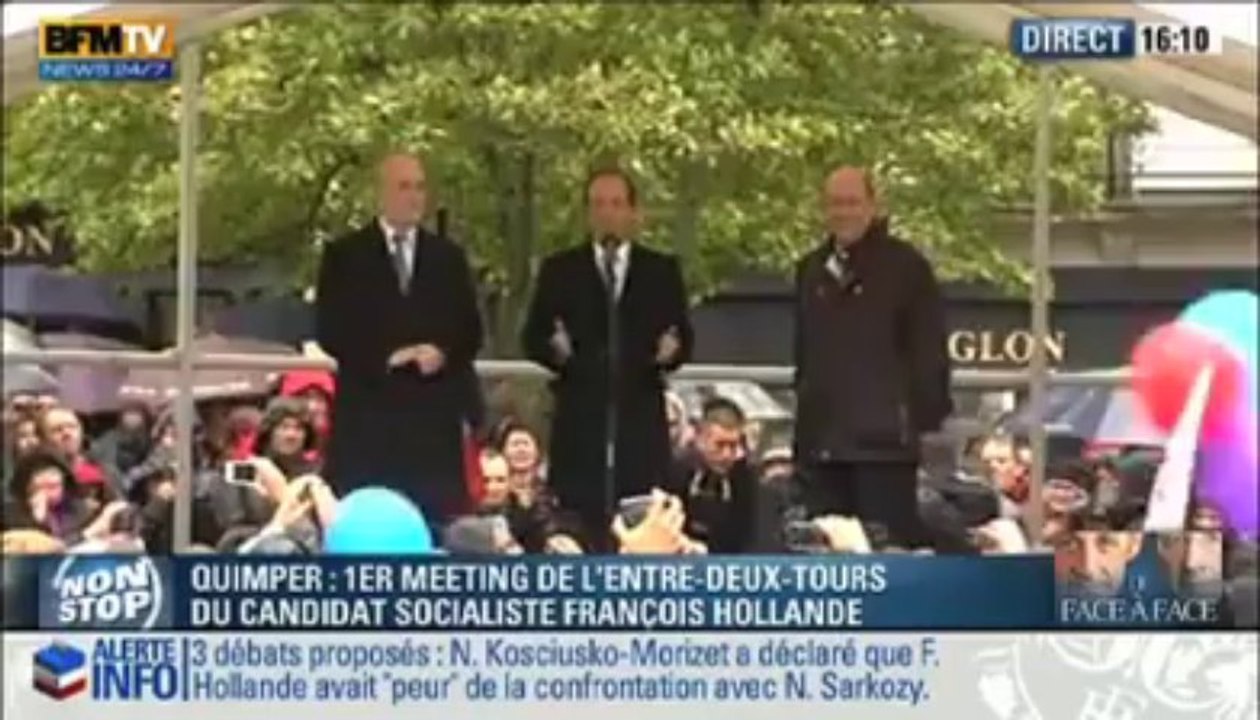 Quimper. François Hollande : "Je voulais que mon premier déplacement soit en Bretagne"