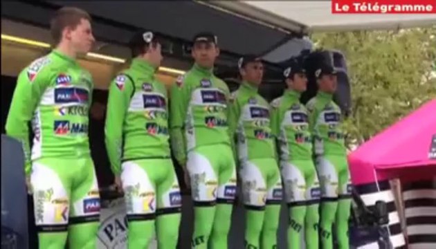 Tour de Bretagne. Le Bic 2000 sur le podium-départ à Vannes