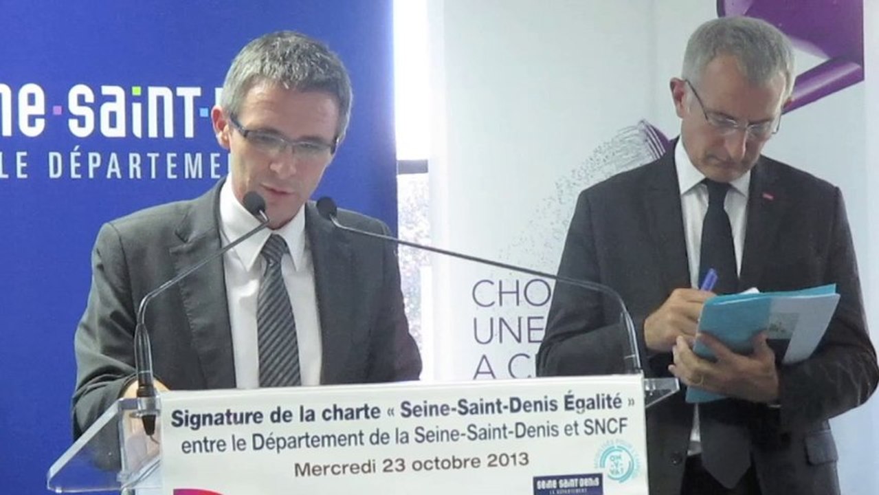 Le 93 et la SCNF signent une charte "Seine-Saint-Denis Égalite"