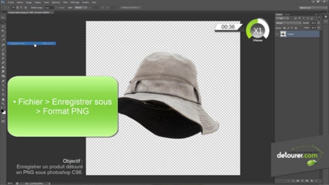 Tuto 14 : Enregistrer un produit détouré en PNG sous Photoshop CS6
