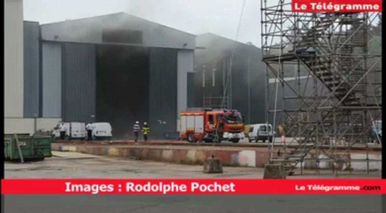 Concarneau. Début d'incendie aux chantiers Piriou