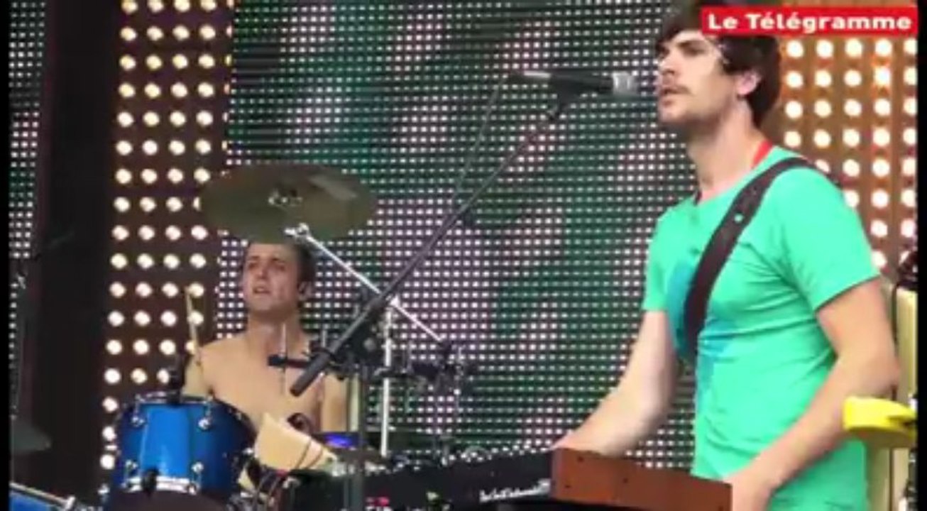 Vieilles Charrues. Im Takt : "Juste un plaisir de jouer ici"