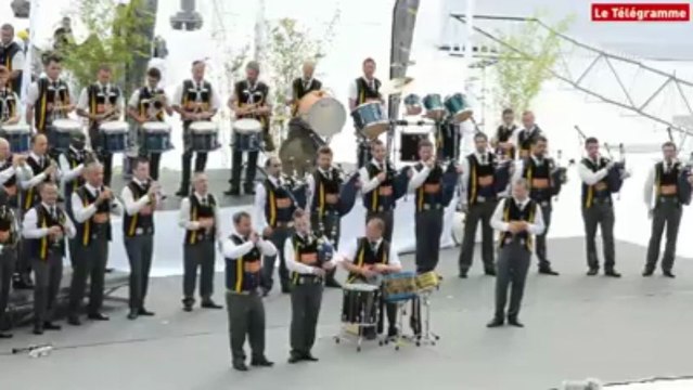 Interceltique. La prestation du Bagad Kemper