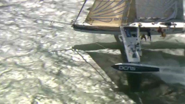 Record de vitesse battu par l'Hydroptère DCNS dans la baie de San Francisco