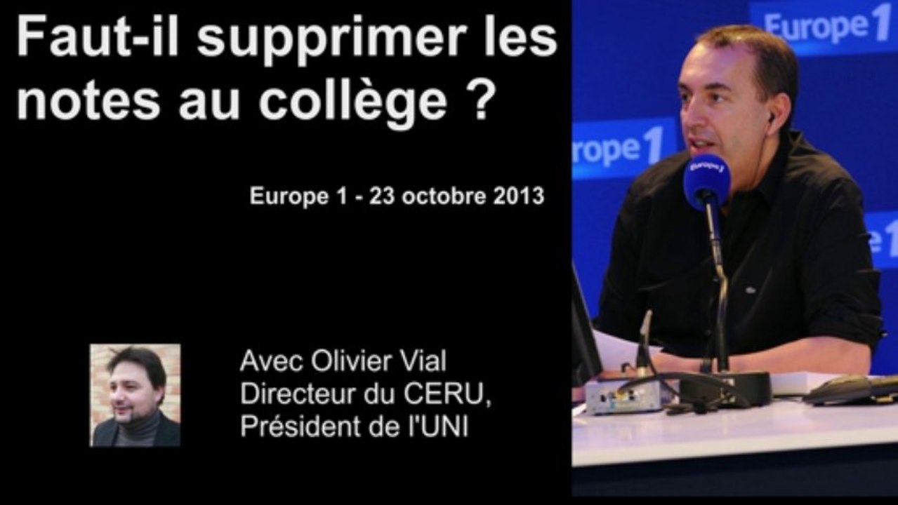 Faut-il supprimer les notes au collège - Europe 1