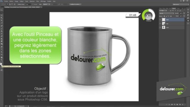 Tuto 15 : Application d'un logo sur un produit détouré sous Photoshop
