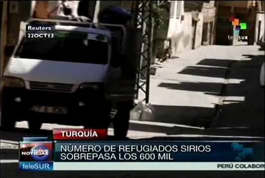 Número de sirios refugiados en Turquía sobrepasa los 600 mil