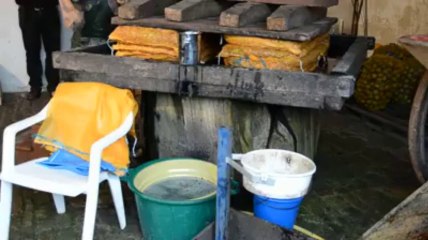 Mellac. Pressage de la pomme