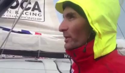 Jérémie Beyou au départ du Vendée Globe