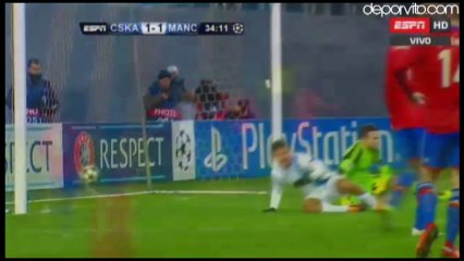 Gol de Aguero, CSKA 1-1 Manchester City