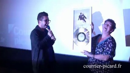 Remise du disque d'or à Olympe
