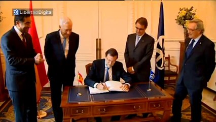 El breve encuentro entre Artur Mas y Rajoy