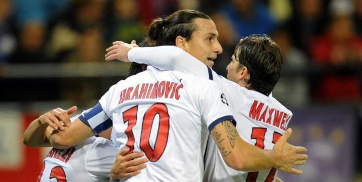 Le troisième but magnifique de Zlatan Ibrahimovic lors de Paris SG - Anderlecht