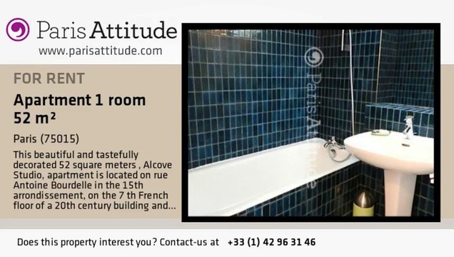 Alcove Studio Apartment for rent - Montparnasse, Paris - Ref. 8355