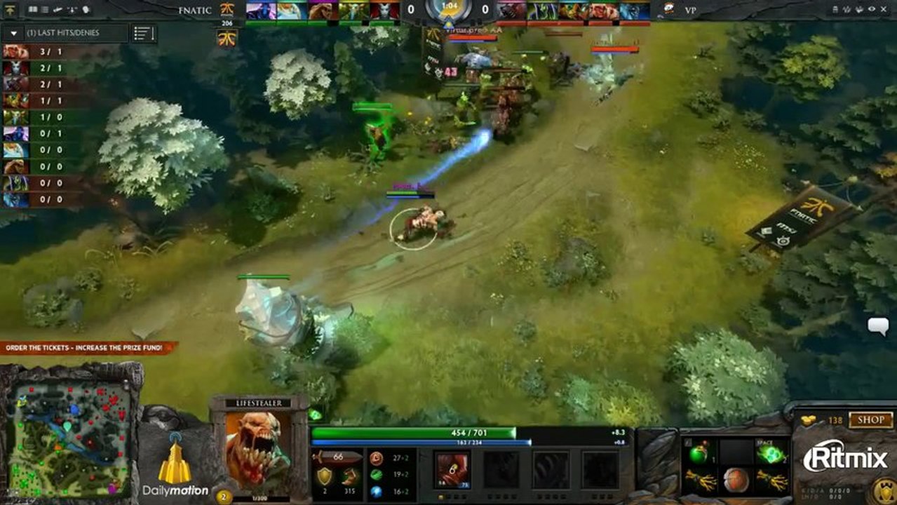 Fnatic vs Virtus.Pro, Game 1 - Dota 2 Champions League