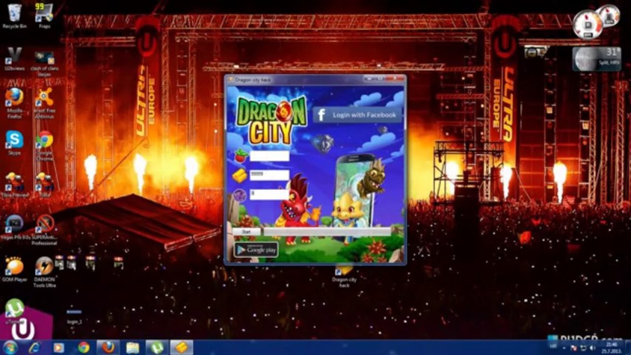 Dragon city food, gold and gems generator hack updated Oct 24,2013