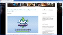 Download The Sims 3 Into the Future Expansion Pack Installer Free on PC