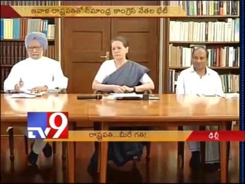 Seemandhra leaders requests Pranab to stop AP bifurcation process