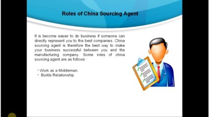 China Sourcing Agent and its Roles