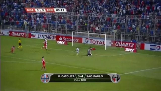 Copa Sudamericana: Universidad Católica 3-4 Sao Paulo