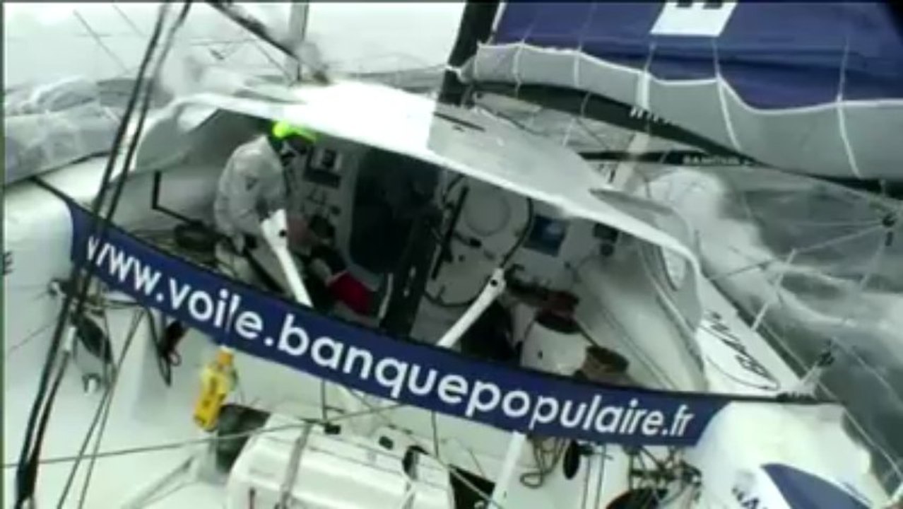 Vendée Globe. Ambiance humide à bord de Banque Populaire