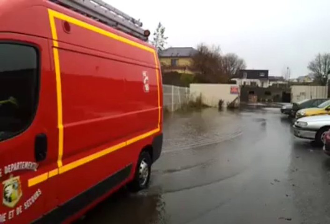 Petites inondations à Morlaix le 19/12/12