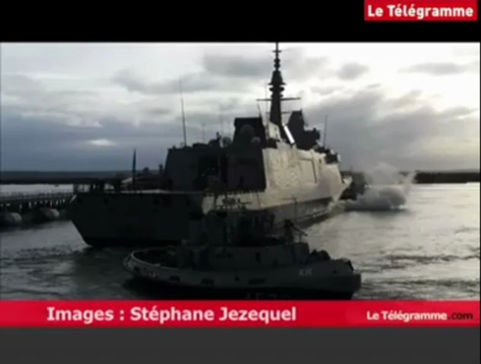 La Frégate Aquitaine a accosté son nouveau ponton